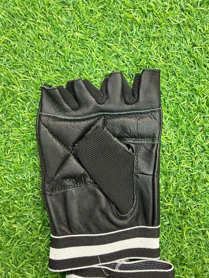 Premium Leather Weightlifting Gym Gloves | Half Finger Workout, Fitness & Training Gloves | Glore Fashion