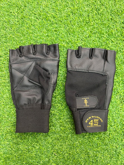 Glore Fashion Premium Leather Gym Gloves for Weightlifting, Bodybuilding, Cross Training & Fitness