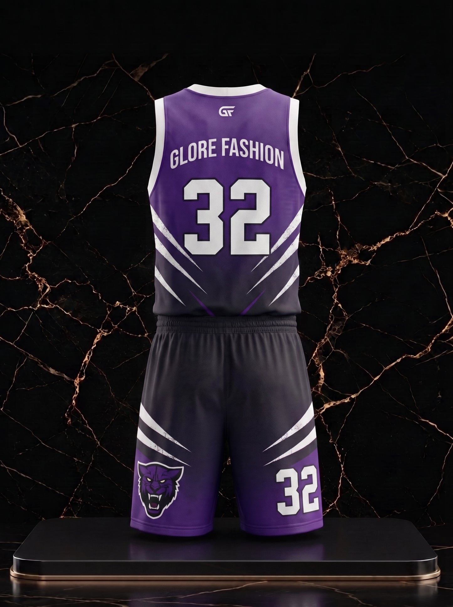 Custom Purple Panther Basketball Uniform | Premium Team Jersey & Shorts | Glore Fashion
