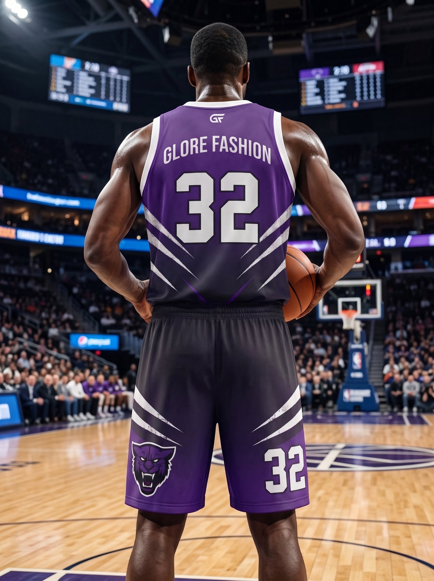 Custom Purple Panther Basketball Uniform | Premium Team Jersey & Shorts | Glore Fashion