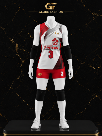 Women's Sleeveless Volleyball Uniform | Custom Sublimated Volleyball Uniform | Glore Fashion