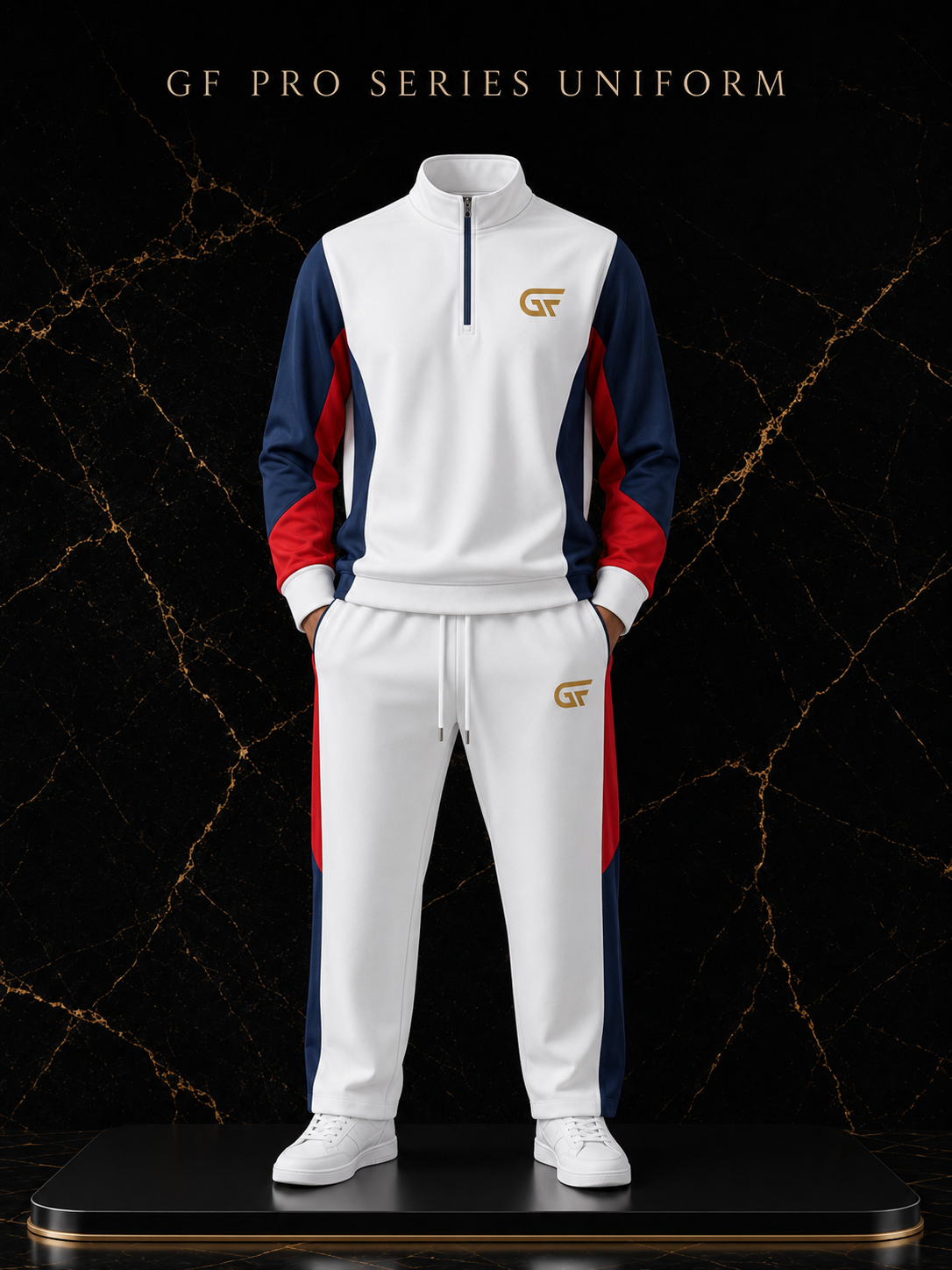 Premium Custom Quarter Zip Tracksuit | Unisex Team Tracksuit | Glore Fashion