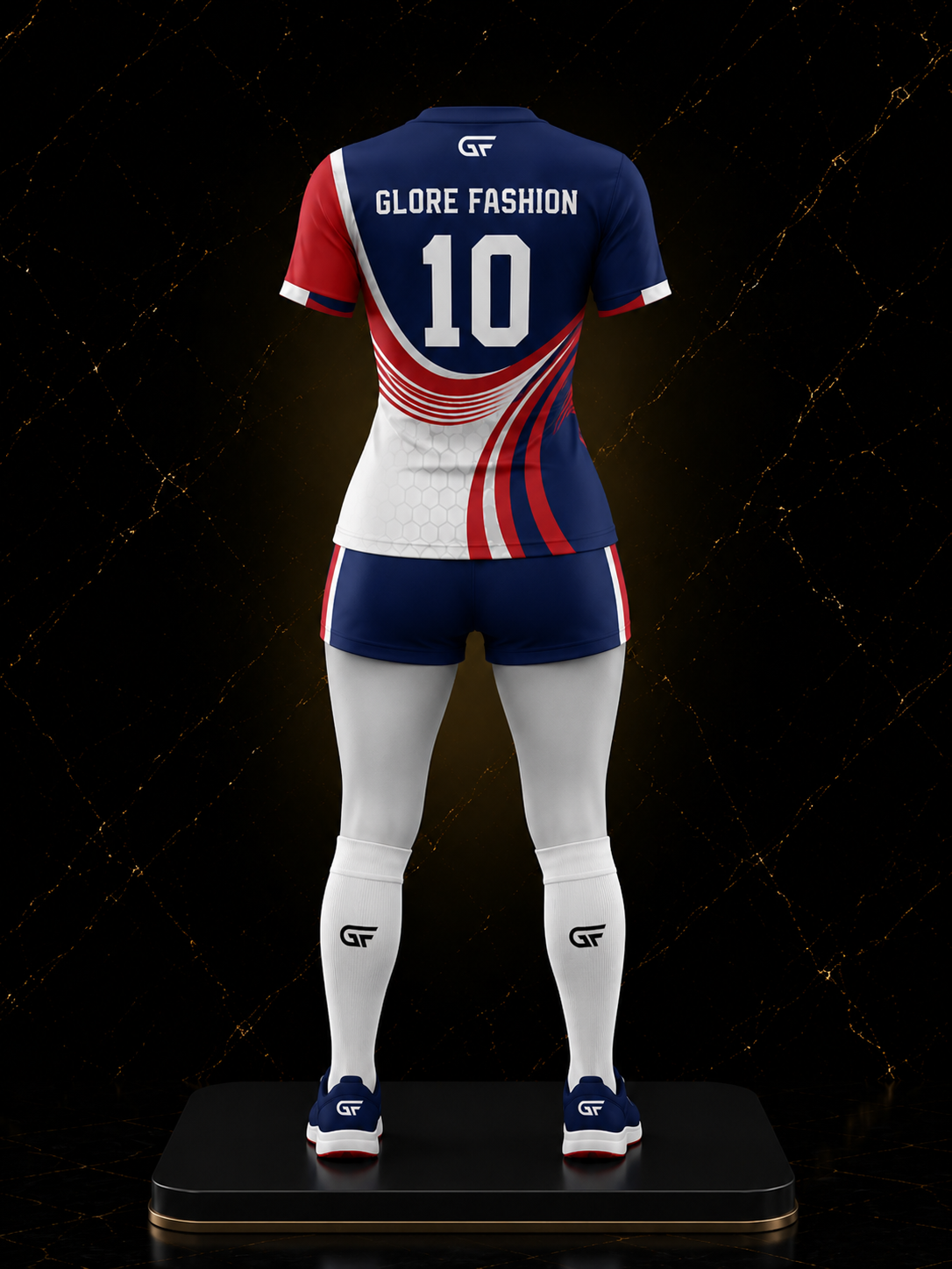 Women's Custom Volleyball Uniform Set – Premium Sublimated Jersey & Shorts | Glore Fashion