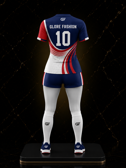 Women's Custom Volleyball Uniform Set – Premium Sublimated Jersey & Shorts | Glore Fashion