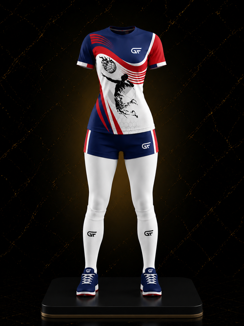 Women's Custom Volleyball Uniform Set – Premium Sublimated Jersey & Shorts | Glore Fashion