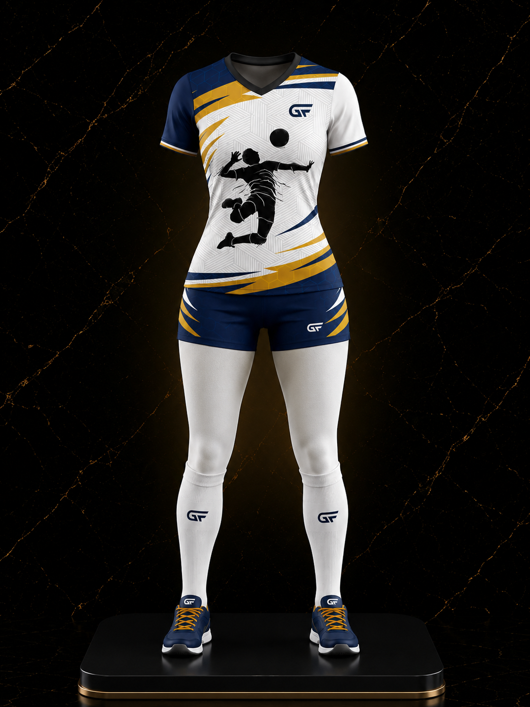 Women's Custom Volleyball Uniform Set – Premium Sublimated Jersey & Shorts | Glore Fashion