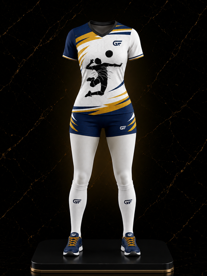 Women's Custom Volleyball Uniform Set – Premium Sublimated Jersey & Shorts | Glore Fashion