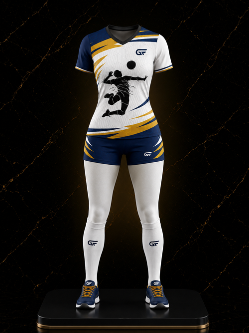 Women's Custom Volleyball Uniform Set – Premium Sublimated Jersey & Shorts | Glore Fashion