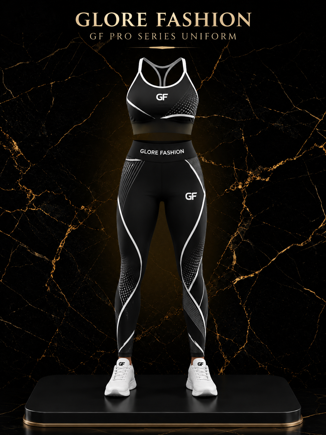 Women's Performance Sports Bra & High-Waist Compression Leggings Set | Premium Gym & Yoga Activewear | Glore Fashion