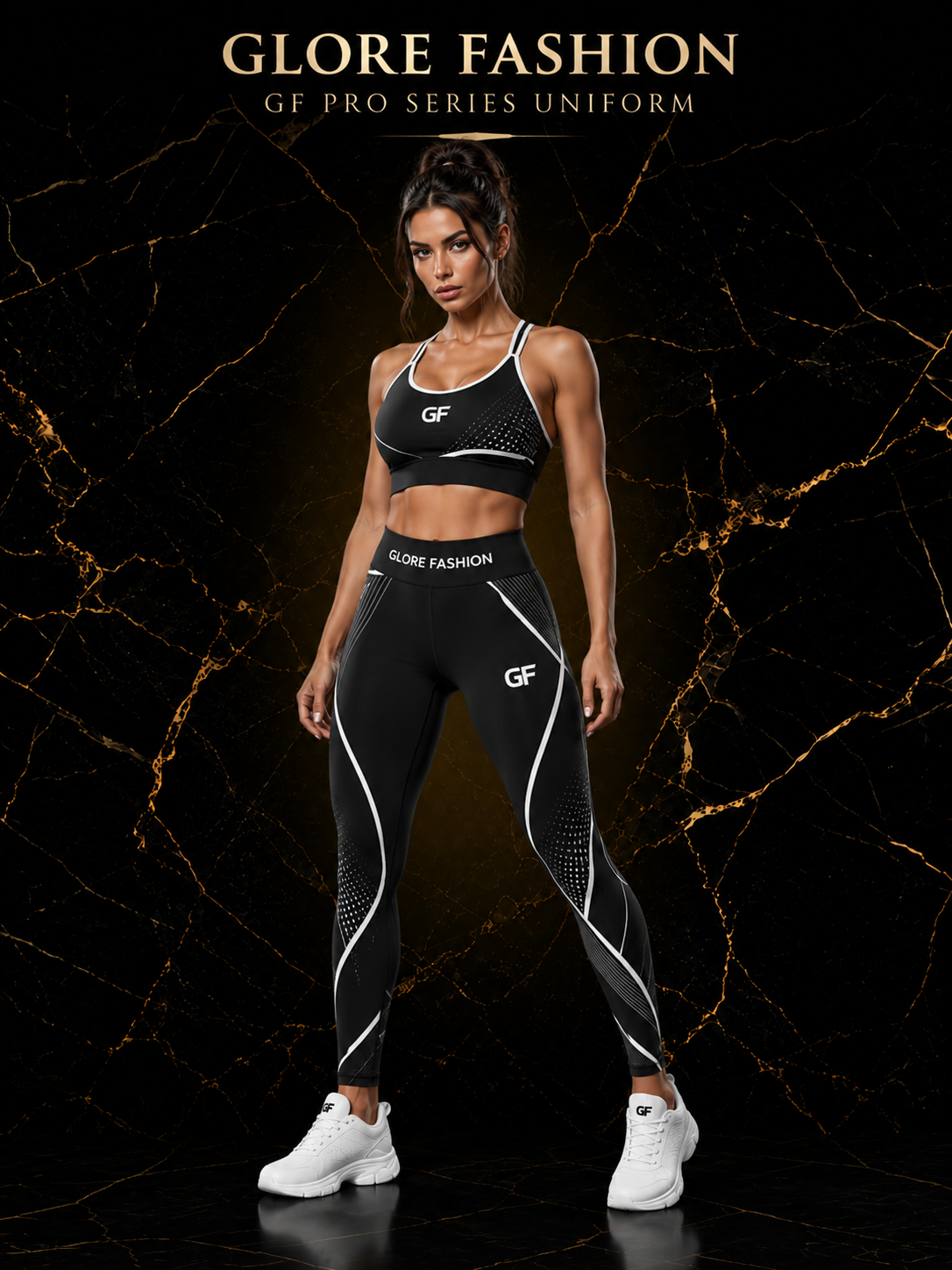 Women's Performance Sports Bra & High-Waist Compression Leggings Set | Premium Gym & Yoga Activewear | Glore Fashion