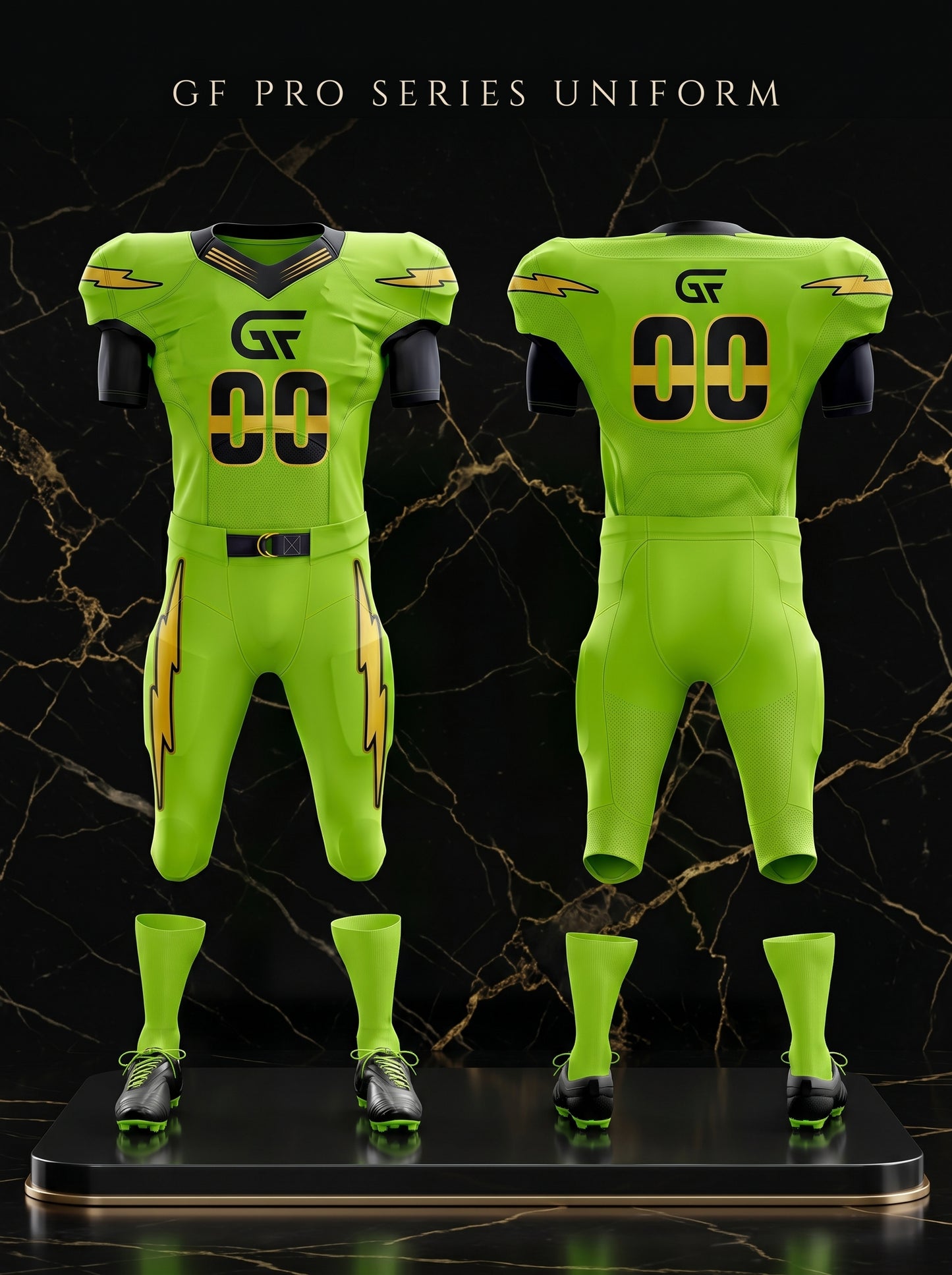Custom American Football Uniform Set – Jersey, Pants & Sleeves Only | Fully Customizable Team Uniform