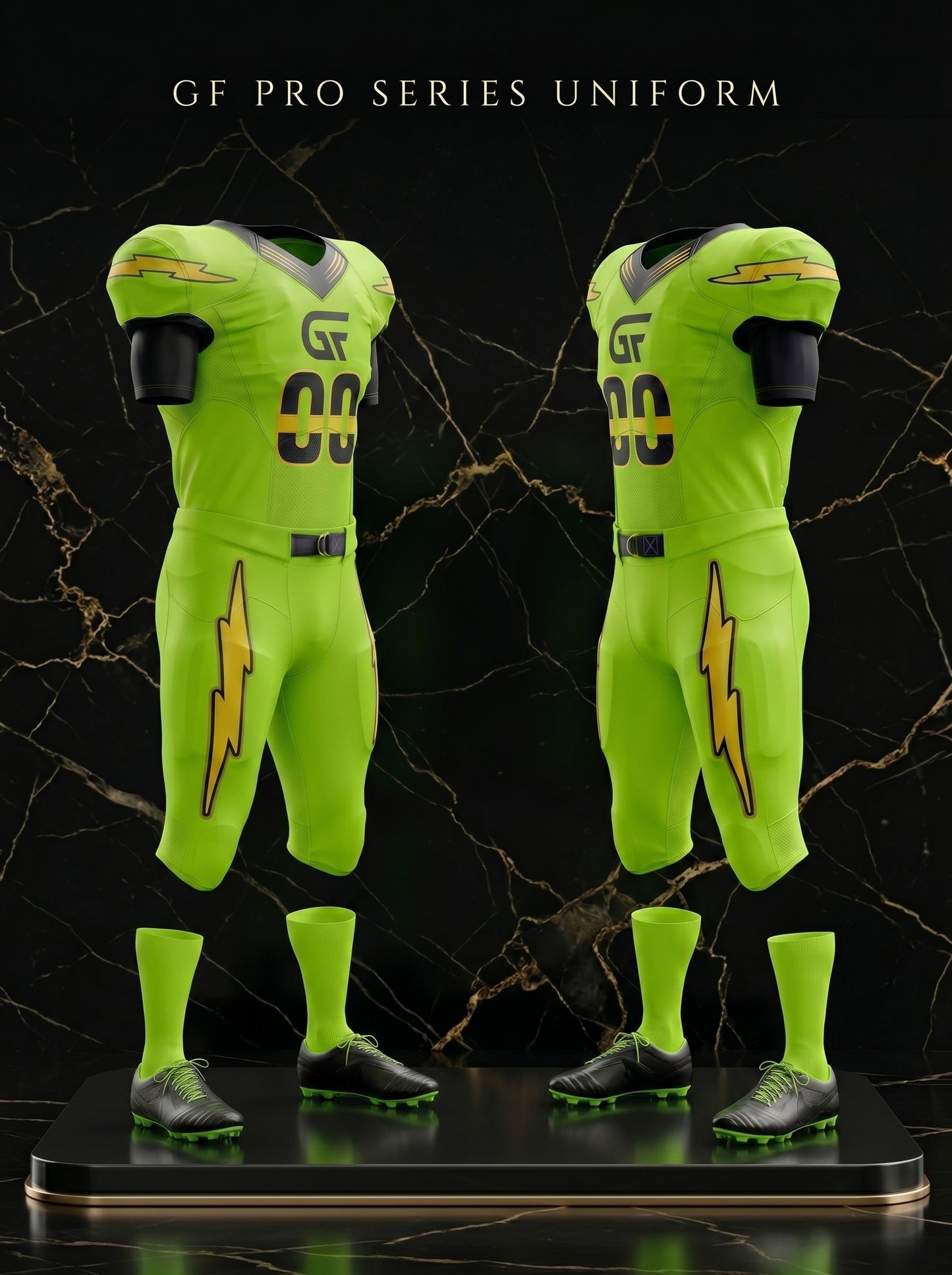 Custom American Football Uniform Set – Jersey, Pants & Sleeves Only | Fully Customizable Team Uniform