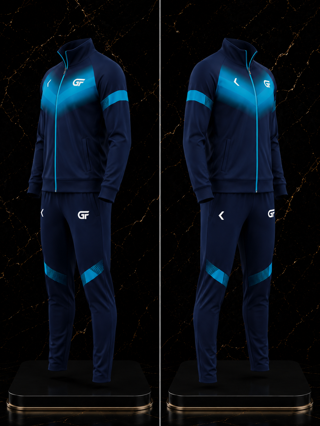 Custom Men's Athletic Tracksuit Set – Premium Sports Jacket & Jogger Pants | Glore Fashion