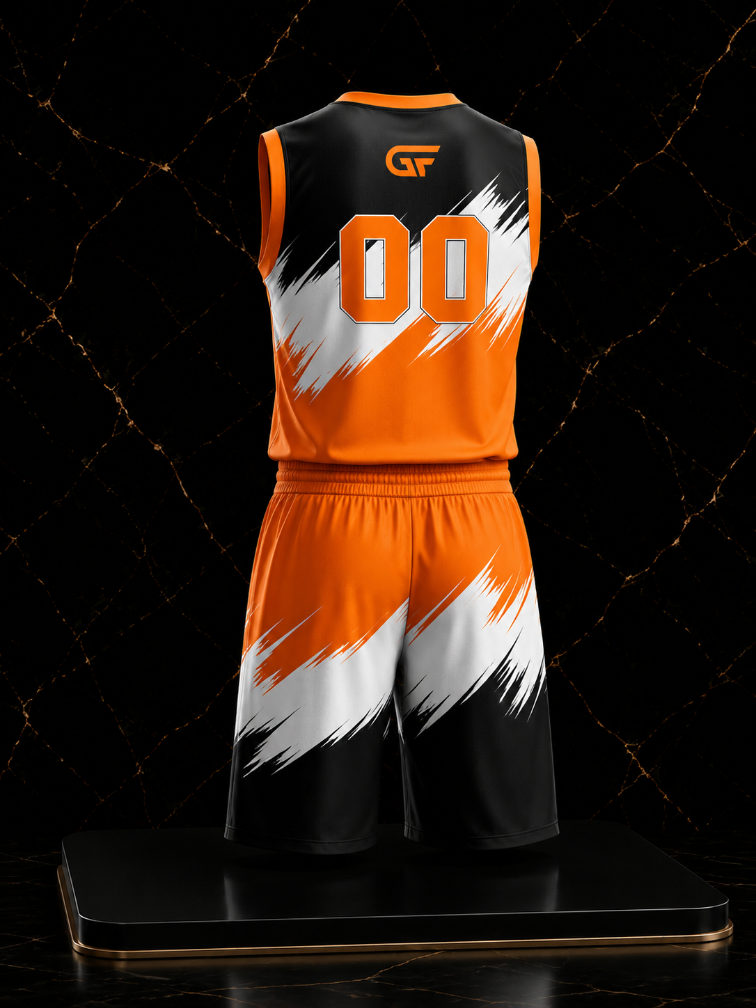 Custom Orange Basketball Uniform | Sublimated Team Jersey & Shorts | Fully Customizable | Glore Fashion