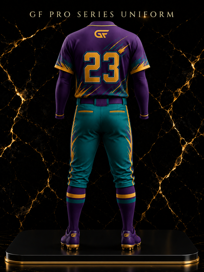 Purple Tiger Custom Baseball Uniform Set | Sublimated Team Jersey & Pants | Glore Fashion