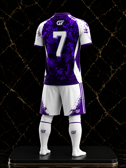 Custom Purple Soccer Uniform – Premium Sublimated Football Jersey Set | Glore Fashion